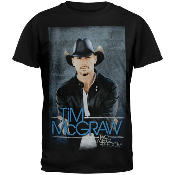 Tim Mcgraw Men's Portrait 2013 Tour Soft Short Sleeve T Shirt