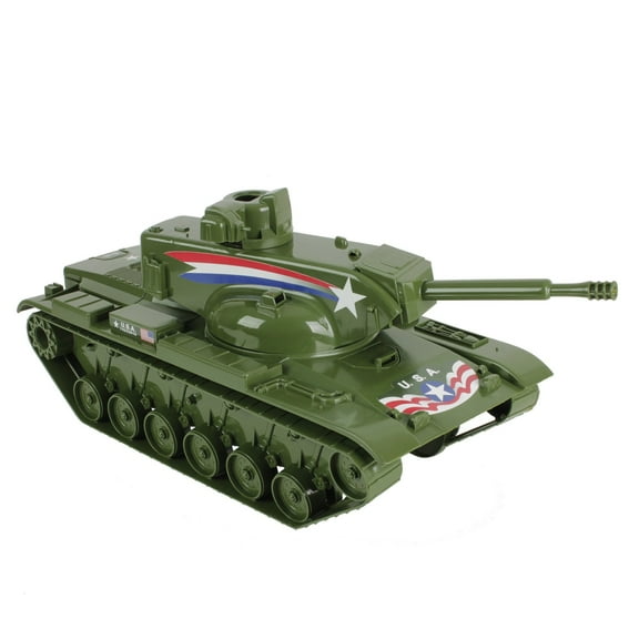 Tim Mee Dominator BIG TANK for Action Figures - 22in Olive Green - Made in USA