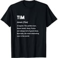 thumbnail image 1 of Tim Name Shirt | Tim T-ShirtMen and women, Black T-shirt, size: Extra large S-4XL, 1 of 4