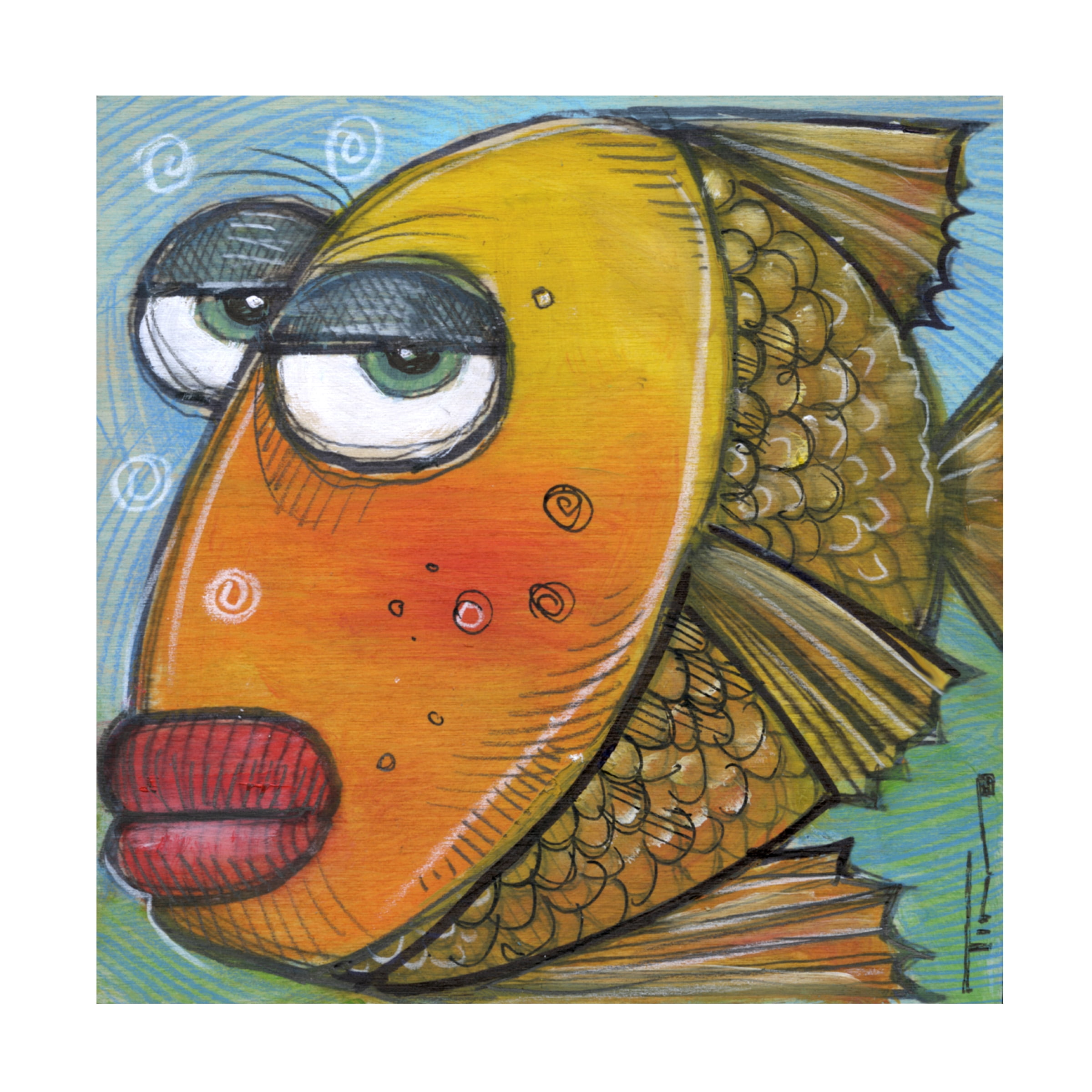 Tim Nyberg 'Fish 1 2019' Canvas Art