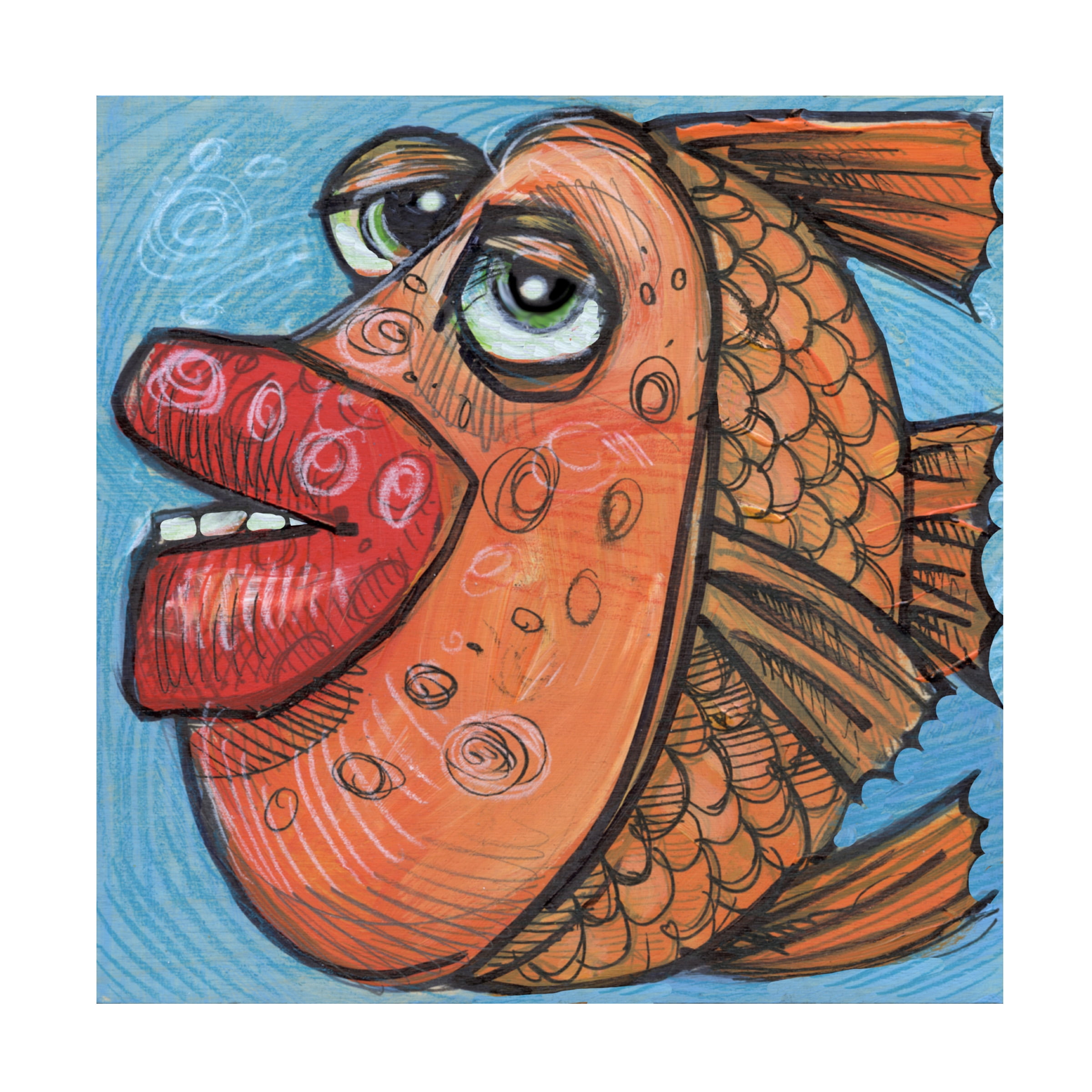 Tim Nyberg 'Fish 15 2019' Canvas Art