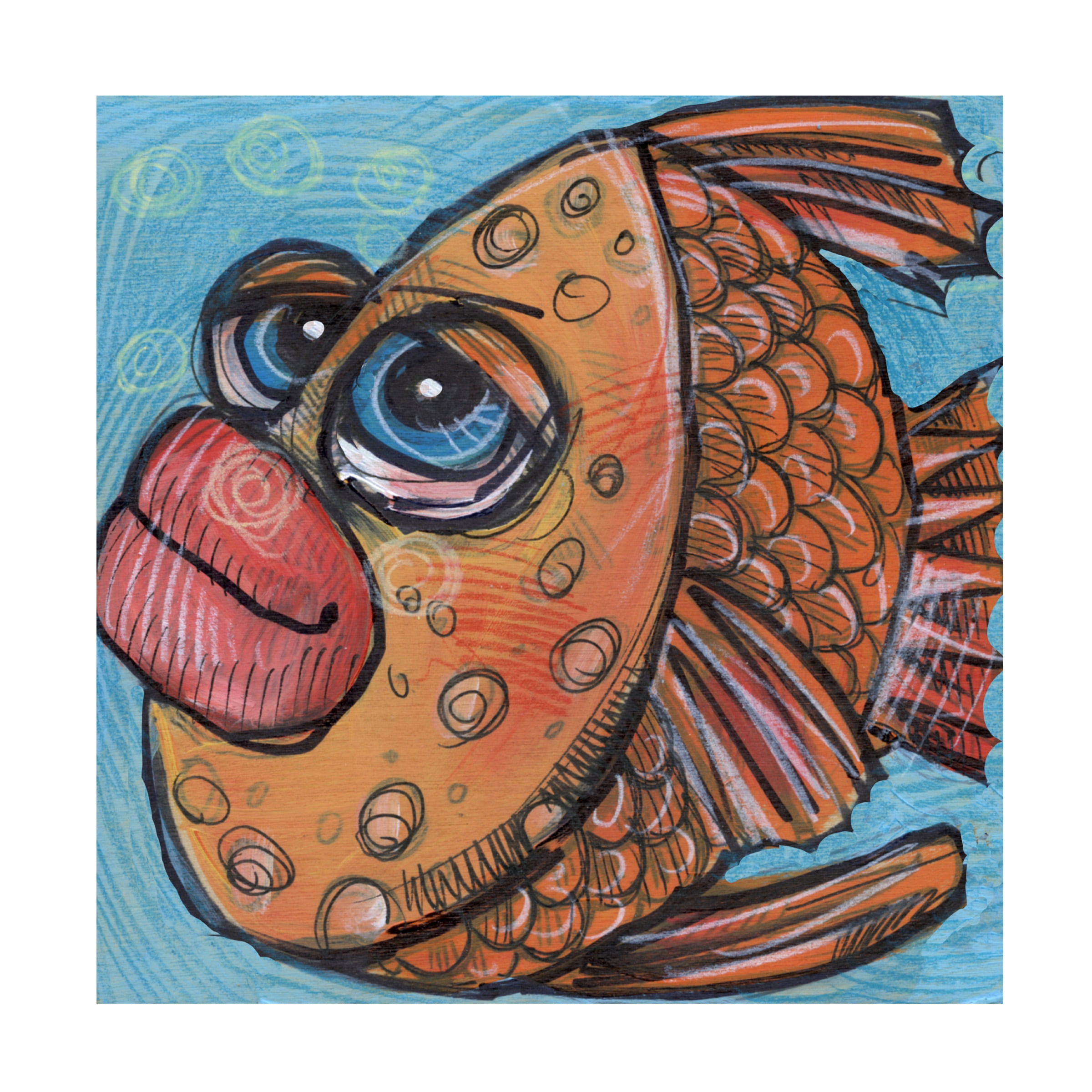 Tim Nyberg 'Fish 16 2019' Canvas Art