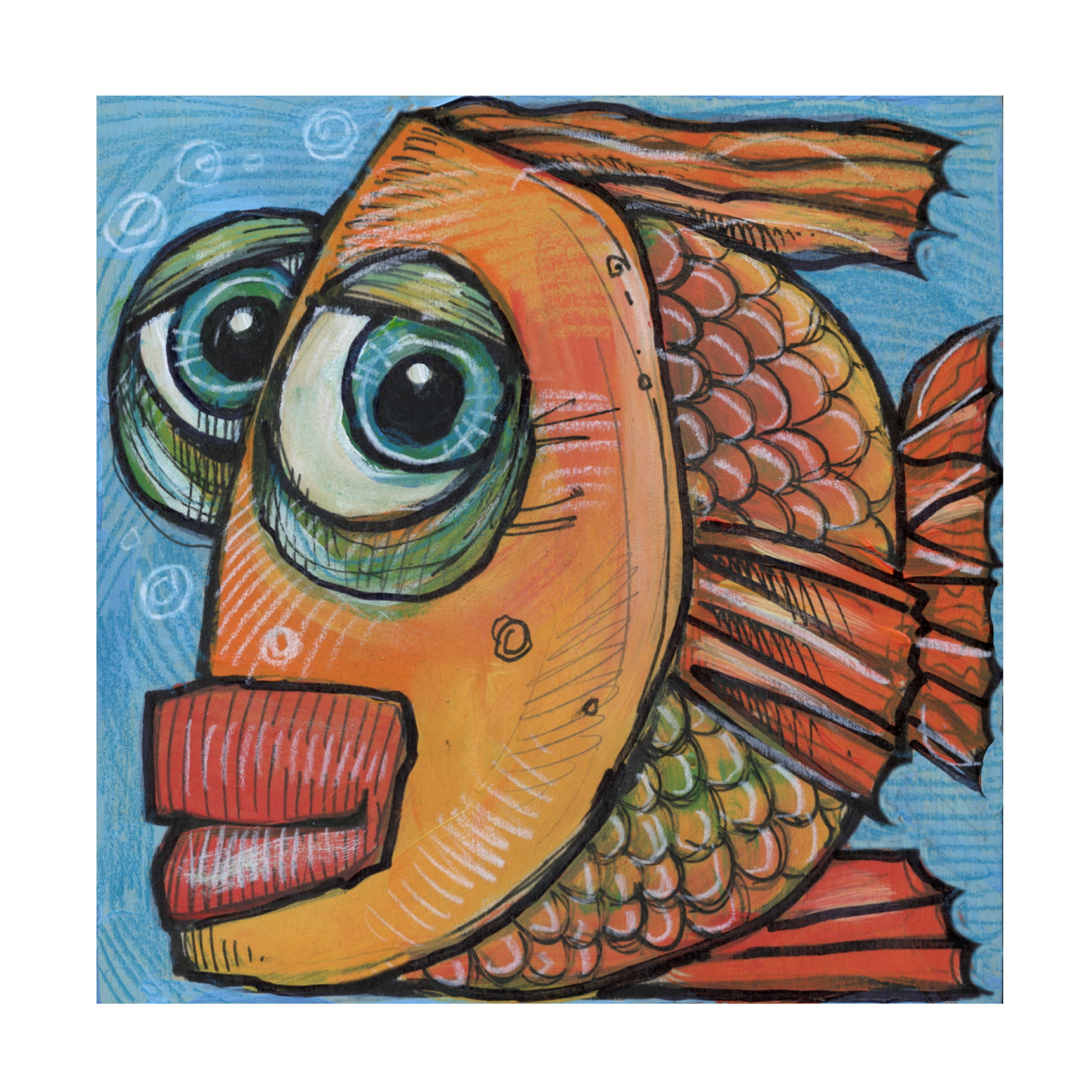 Tim Nyberg 'Fish 6 2019' Canvas Art