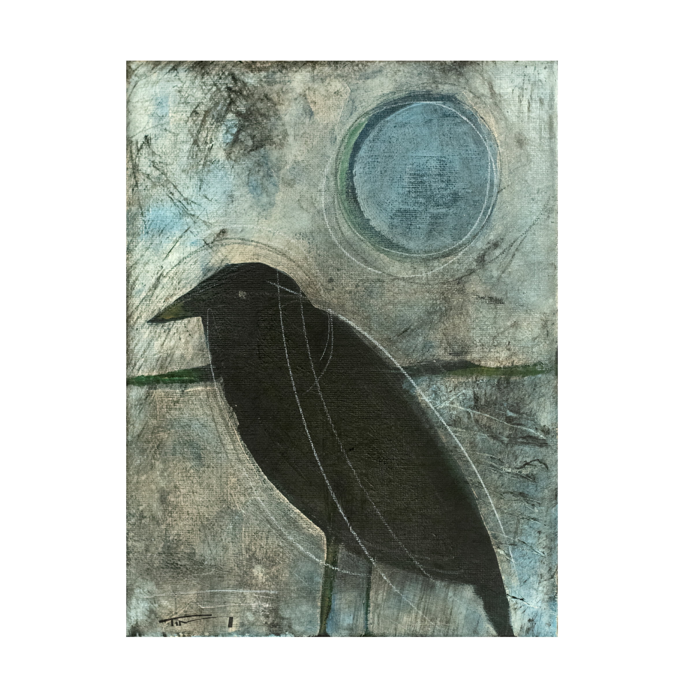 Tim Nyberg 'Raven Moon 4' Canvas Art