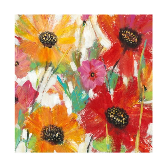 Tim O'Toole 'Bright & Bold Floral I' Canvas Art