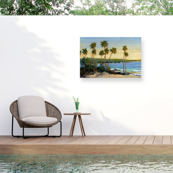 Tim O'Toole 'Distant Shore II' Outdoor Canvas 12x14