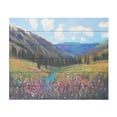 thumbnail image 1 of Tim O'Toole 'Mountain Pass II' Wood Slat Art 18x22, 1 of 5