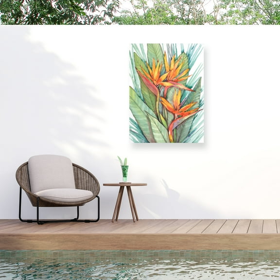 Tim O'Toole 'Tropical Botanical Paradise II' Outdoor Canvas 47x35