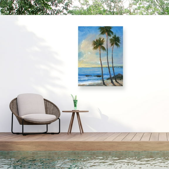 Tim O'Toole 'Tropical Breeze II' Outdoor Canvas 32x32