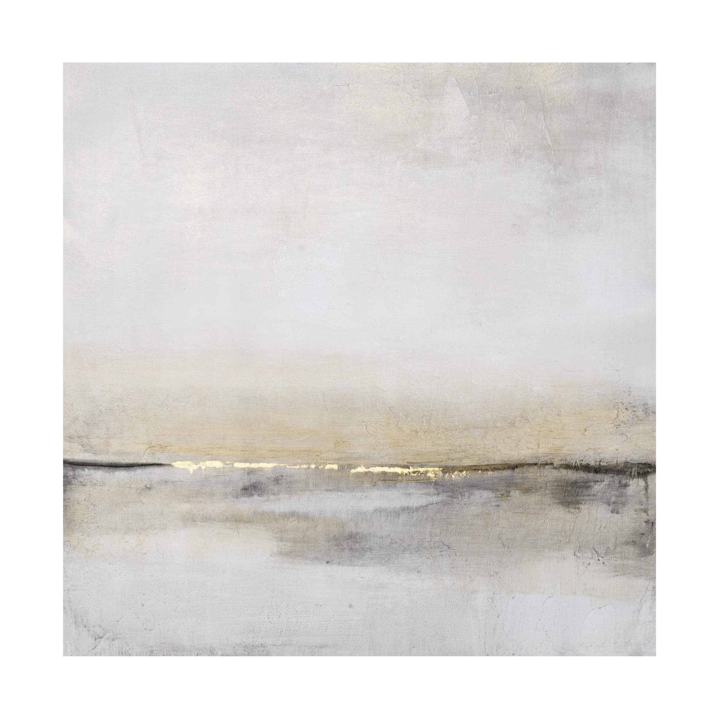 Large White and Gray Abstract Canvas Art