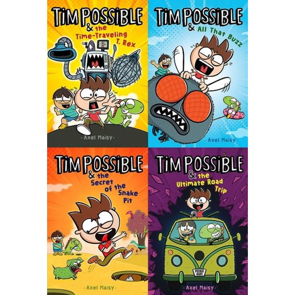 Tim Possible: Tim Possible Out-of-This-World Collected Set : Tim Possible & the Time-Traveling T. Rex; Tim Possible & All That Buzz; Tim Possible & the Secret of the Snake Pit; Tim Possible & the Ultimate Road Trip (Hardcover)