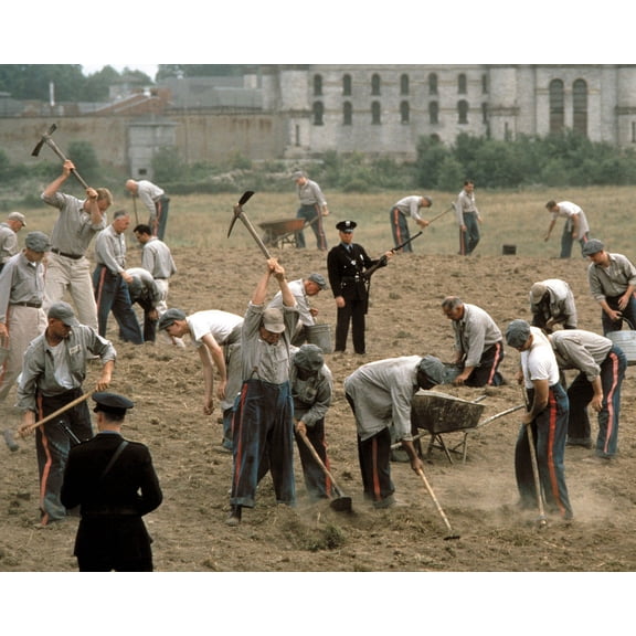 Tim Robbins In The Shawshank Redemption With Fellow Prisoners Working In Field 24X36 Classic Hollywood Poster