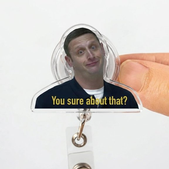 Tim Robinson Meme Badge Reel: Funny Retractable ID Holder