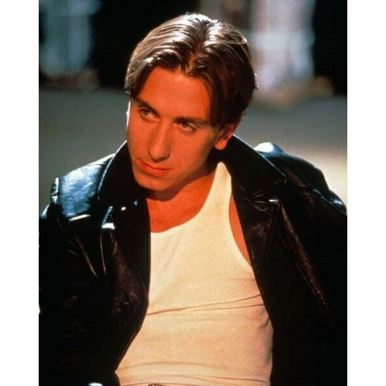 Tim Roth in white t shirt leather jacket Mr Orange Reservoir