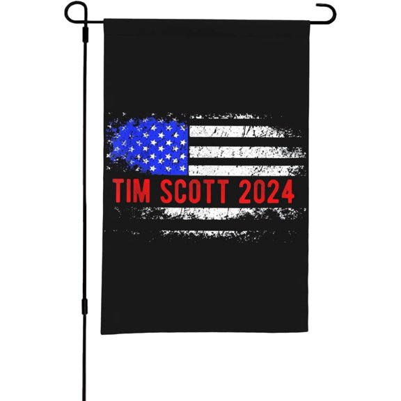 Tim Scott 2024 For President Flag Tim Scott For President 2024 Election Flag Tim Scott 2024 Garden Flag 12x18 Inch Double Sided For Outside Yard Flag