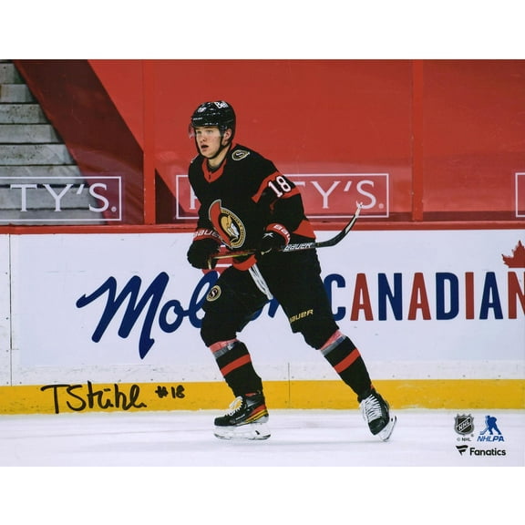 Tim Stutzle Ottawa Senators Autographed 8" x 10" NHL Debut Photograph - Fanatics Authentic Certified