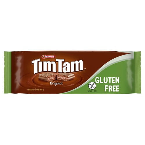 Tim Tam Gluten Free Original 150g, British Import (Pack of 2)