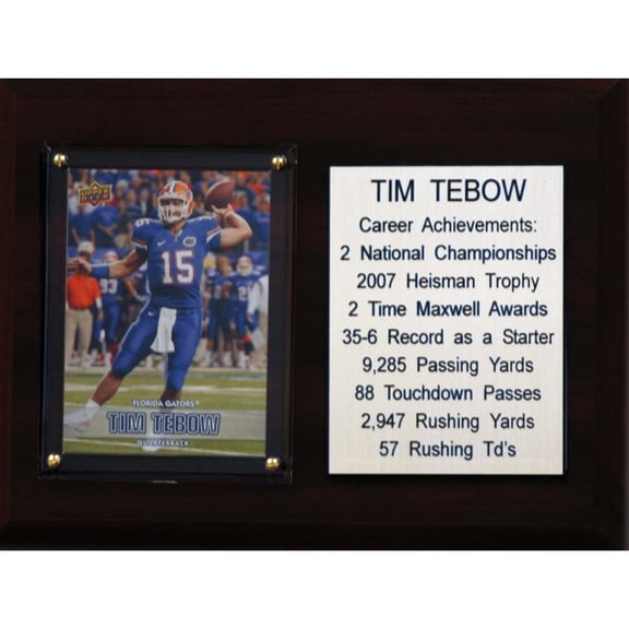 Tim Tebow Florida Gators 6'' x 8'' Career Achievements Plaque