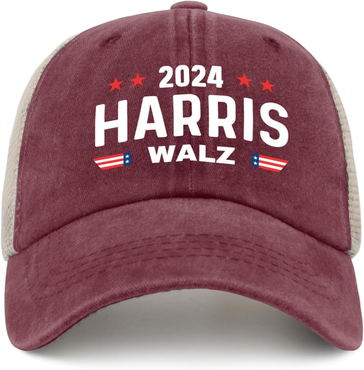 Tim Waltz Walz 2024 President Kamala Harri Trucker Hat Men Trendy Mesh