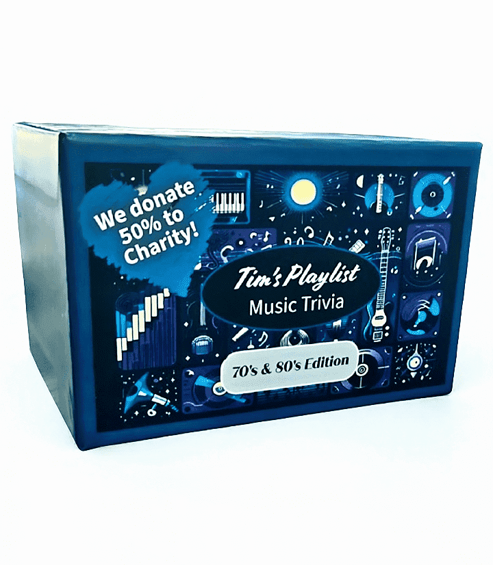 Tim's Playlist Music Trivia Card Game - 70's & 80's Edition, by Arise Entertainment