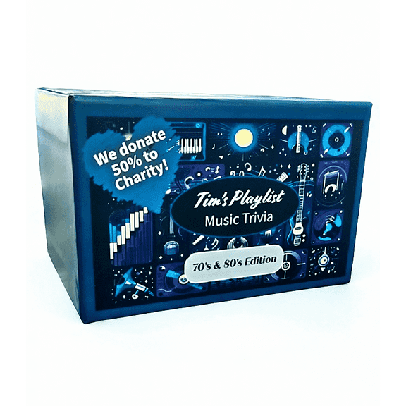 Tim's Playlist Music Trivia Card Game - 70's & 80's Edition, by Arise Entertainment