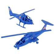 TimMee Air Support Helicopters - 2pc Blue Plastic Army Men Choppers US Made