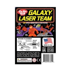 TimMee Galaxy Laser Team SPACE Figures - Purple vs Orange 50pc Set - Made in USA