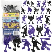 TimMee Legendary Battle Fantasy Figures - 3 inch Purple vs Black 24pc Set - USA