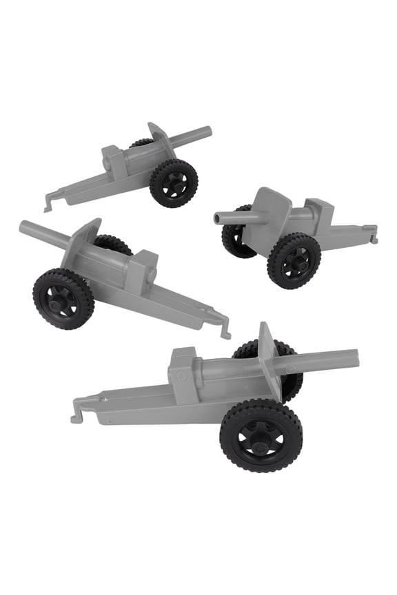 TimMee M3 ARTILLERY - Gray 4pc Plastic Army Men Cannon Playset - Made in USA