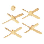 TimMee Plastic Army Men C130 Tan Replacement Propellers - Made in USA