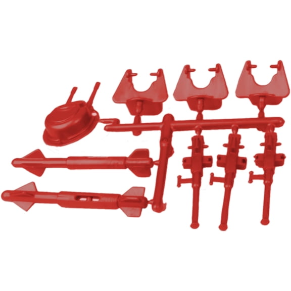 TimMee Plastic Army Men Hercules AC-130 Red Miniature Weapons Replacement Parts