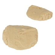 TimMee Round Roadblock Terrain Hill Mound - 2pc Tan Plastic Accessory USA