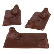 TimMee Volcanic Terrain - 3pc Rust Brown Plastic Playset Accessory USA Made