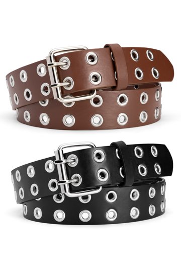 1391 Double Hole Grommets Canvas Web Belt, Brown | 5xl (47\