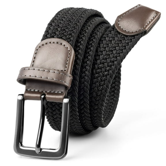 Timarkment Belts for Men Stretch Braided Men’s Belt Woven Nylon Elastic Men Belts for Casual Jeans and Pants