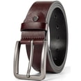 thumbnail image 1 of Timarkment Mens Belt Leather Belts for Men Brown Black Belt for Work or Casual, 1 of 8