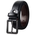 thumbnail image 1 of Timarkment Mens Belt Black Leather Belt Classic Design Casual Work Belts for Men, 1 of 8
