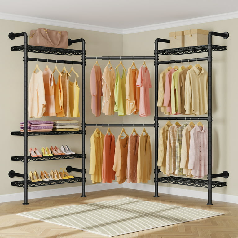 Heavy Duty Wall Mounted Clothes Rack, Wall Mounted Clothes Rail