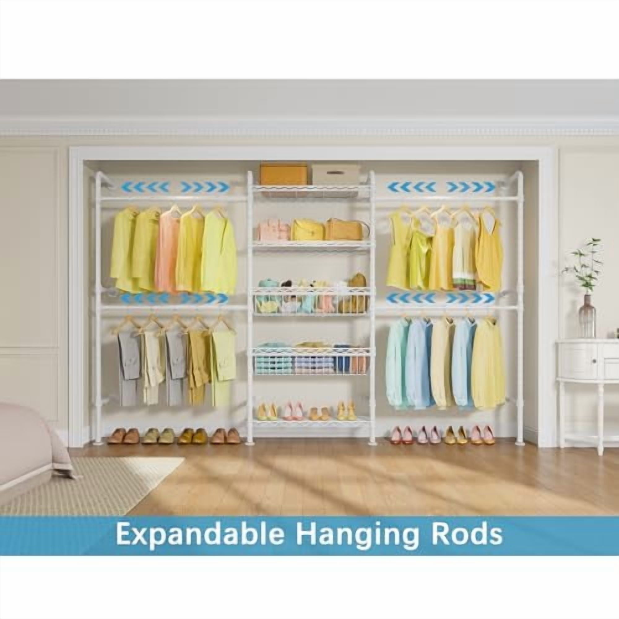 Timate X3 Garment Rack for Hanging Clothes Load 980lbs, Expandable Wall ...