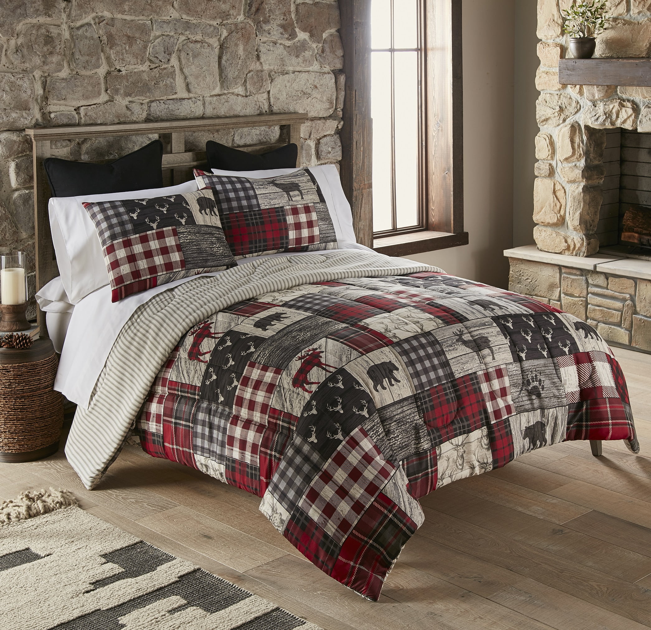 Timber 3PC Polyester King Comforter Set by Donna Sharp King Comforter