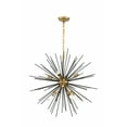 thumbnail image 1 of Timber 8 light Brass and Black pendant, 1 of 3
