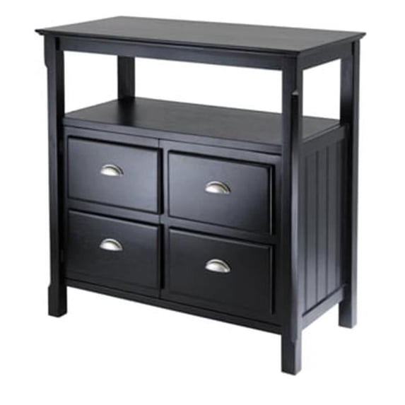 Timber Buffet Table - Black