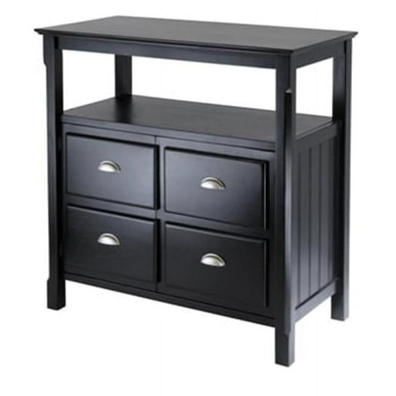 Timber Buffet Table - Black