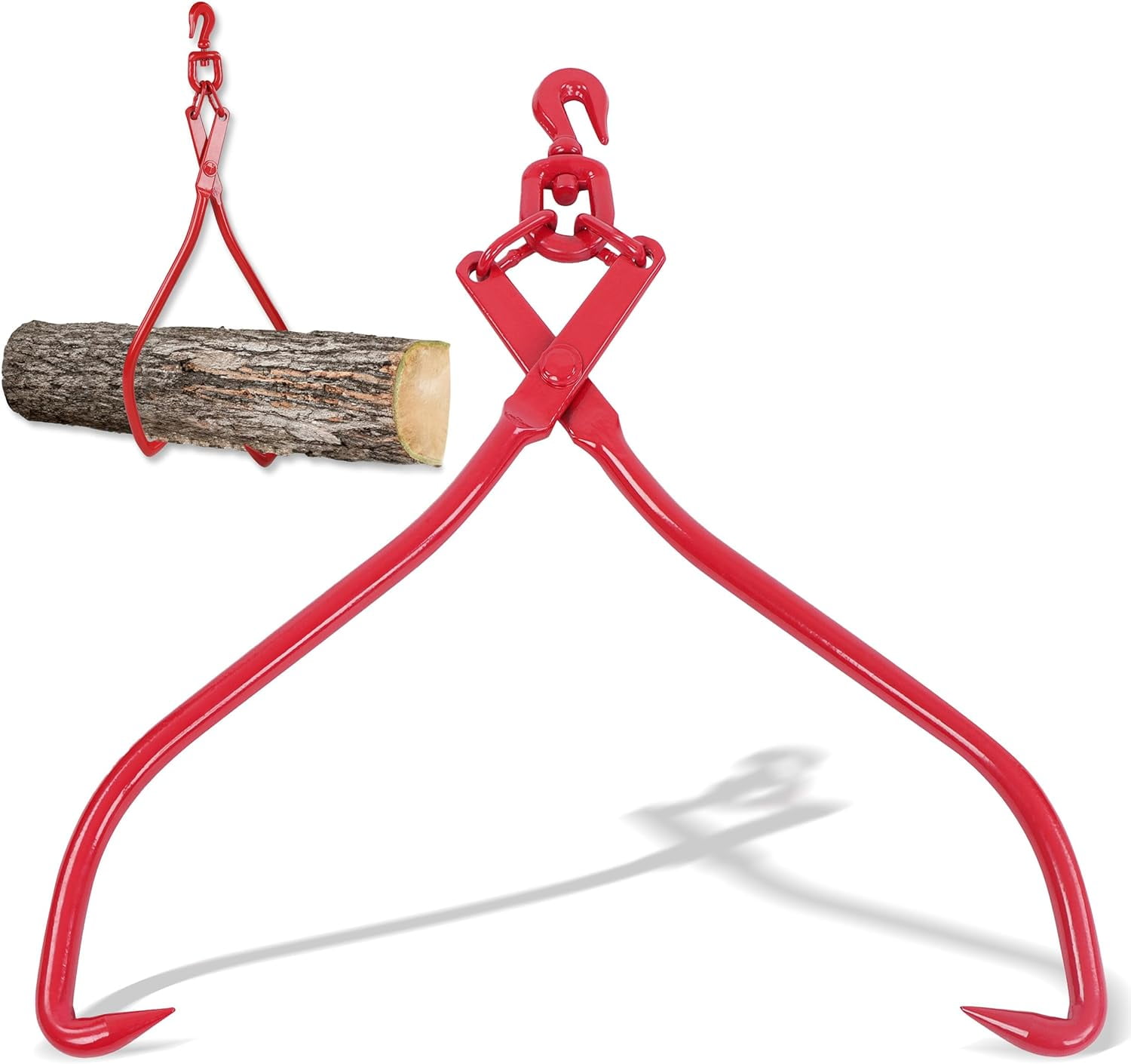 Timber Claw Hook, 32in - Log Lifting Tongs Heavy Duty Grapple Timber ...