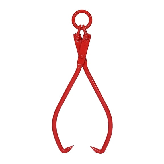 Timber Claw Hook Log Lifting Tongs Heavy Duty Grapple Timber Claw Lumber Skidding Tongs with Ring 16inch Logging Grabber ,High-Quality Lifting Ring