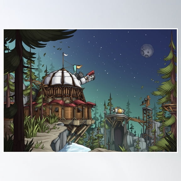 Timber Hearth Poster Wall Art, Modern Wall Decor, 12x18 UNFRAMED