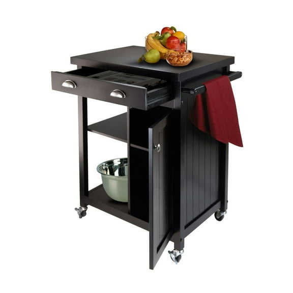 Timber Kitchen Cart with Wainscot panel