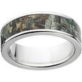 thumbnail image 1 of Timber Men's Camo 7mm Stainless Steel Wedding Band with Polished Edges and Deluxe Comfort Fit, 1 of 3