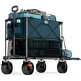 thumbnail image 1 of Timber Ridge 400L Large Capacity Folding Double Decker Wagon with Brakes, 54" Extra Long Extender Wagon Cart for Camping, Sports, Shopping, 1 of 9