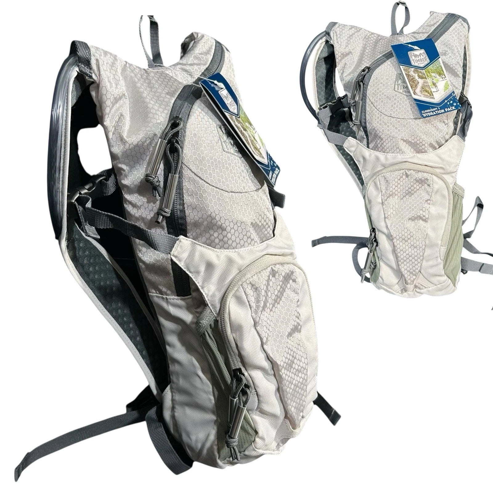 Timber Pack Backpack Timber Ridge Cloudcroft 3L Hydration Pack Backpack Gray Olive 67oz ...